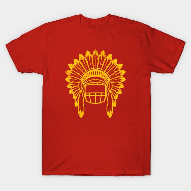 Chiefs Headdress - Red 1 T-Shirt by KFig21